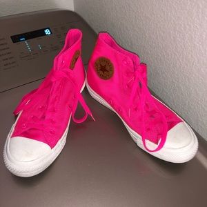 Hot pink converses